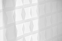 Doppelrollos Detailansicht von Design OSKAR mit Sanduhren als Muster