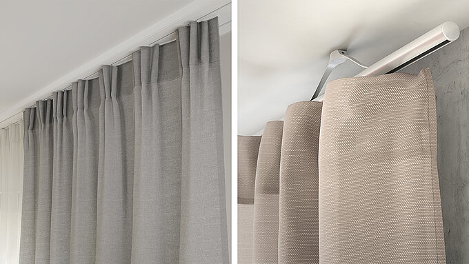 Custom Curtain Rails Ceiling Wall