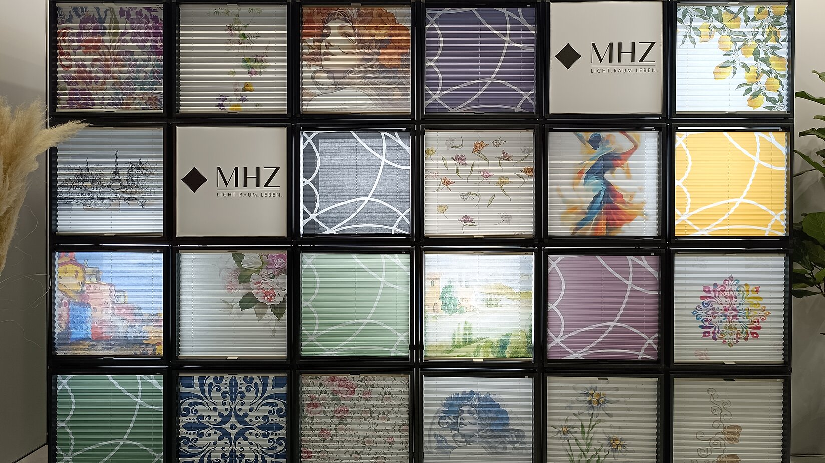 Trendkarte verschiedene Dessins